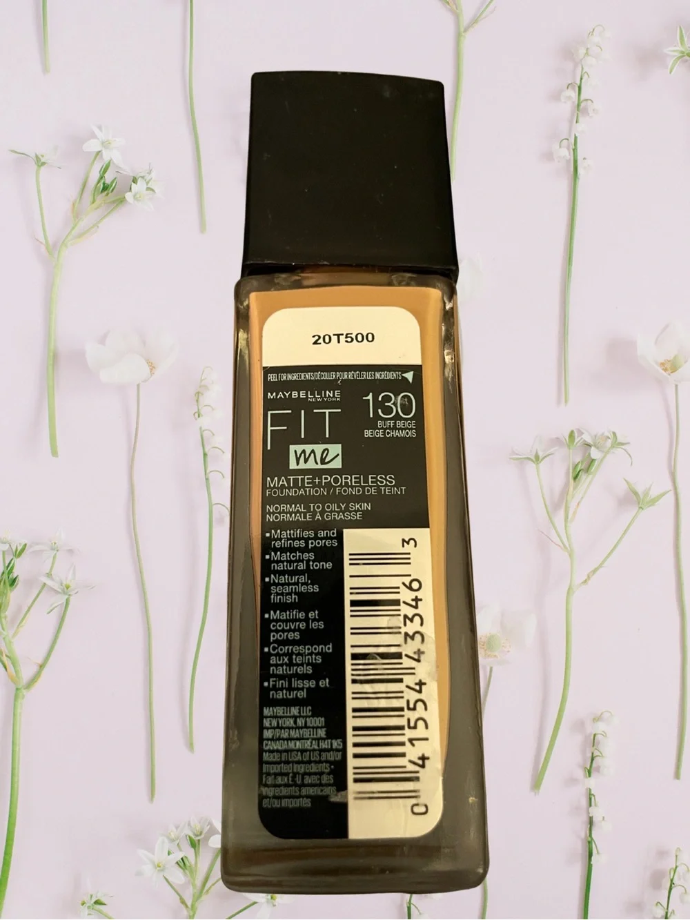 MAYBELLINE Fit Me Matte Poreless Liquid Foundation 130 Buff Beige 1 fl oz